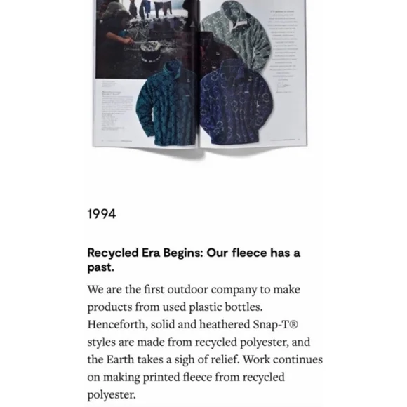 Vintage Patagonia RARE 90's Oversized Green Synchilla Fleece Pullover Jacket L - Picture 2 of 9